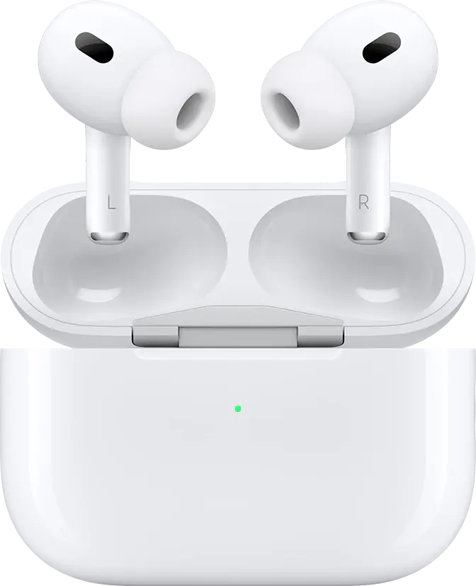 AirPods Pro 2 con su estuche abierto